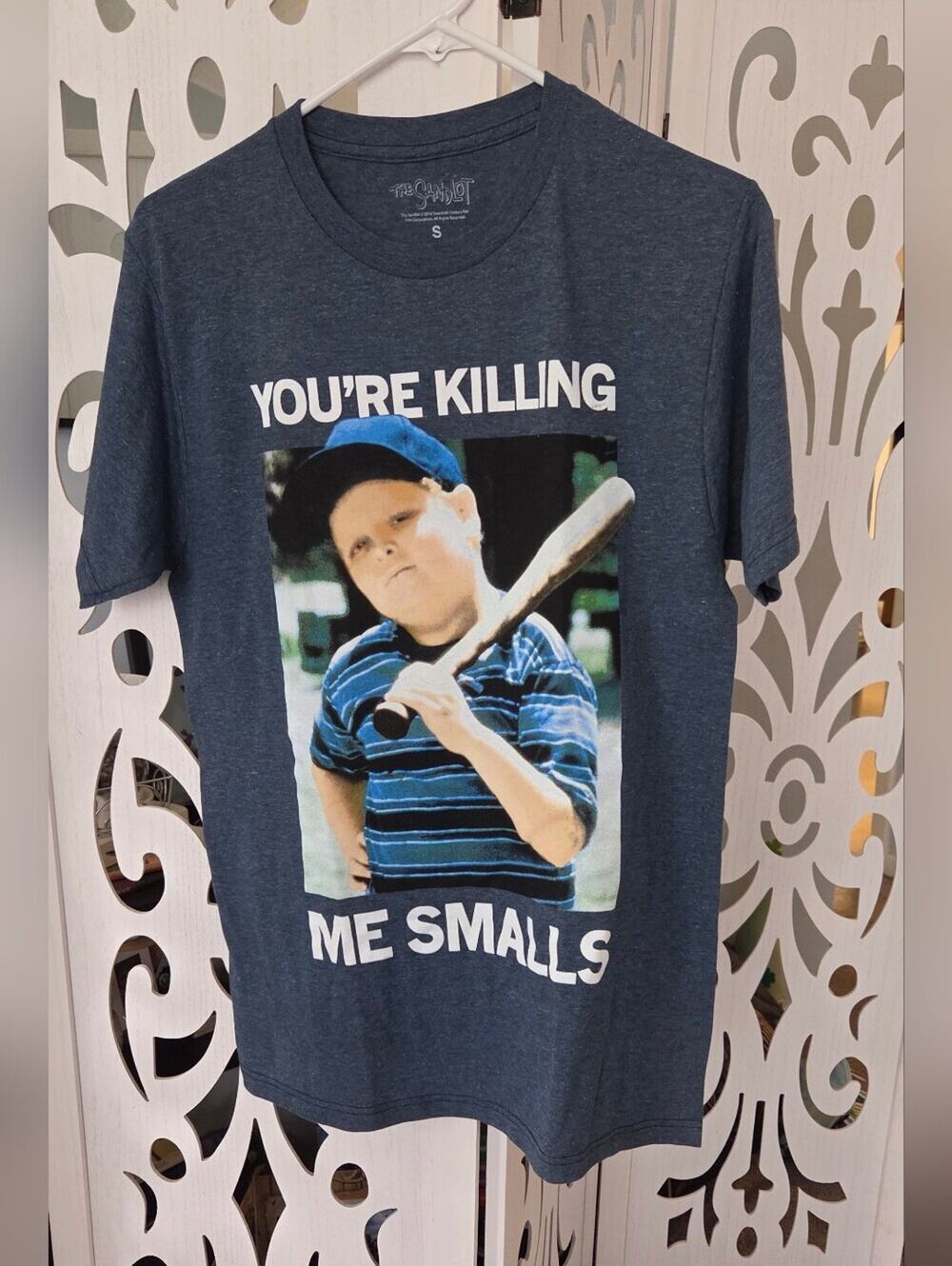 The Sandlot Youre Killing Me Smalls T Shirt Gray Heather Blue Small 2018 Movie